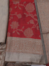 Woven Chanderi Unstitched Suit With Dupatta